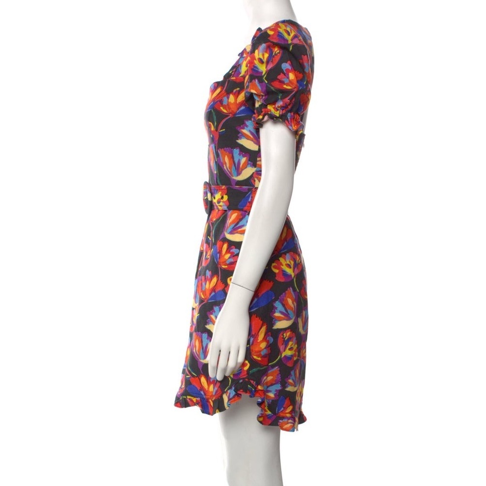 Rebecca Vallance Floral Puff Sleeve Mini Dress - Picture 4 of 8